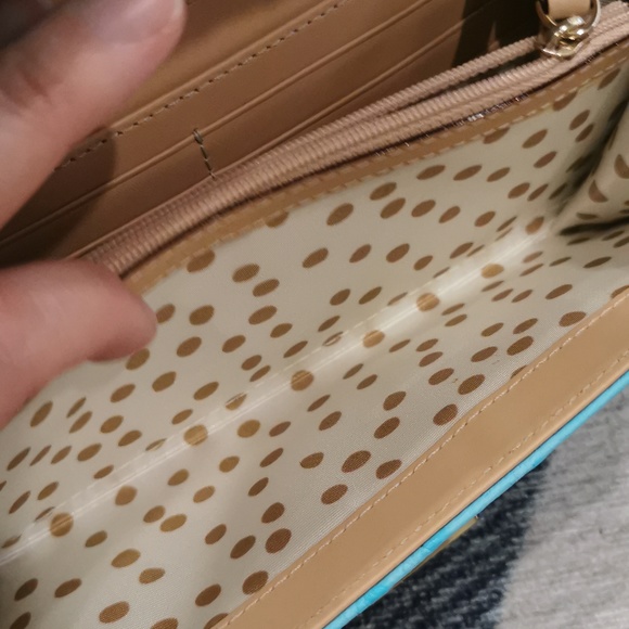 New Kate Spade Wellesly Ostrich Cyndy Long Wallet - Picture 7 of 11